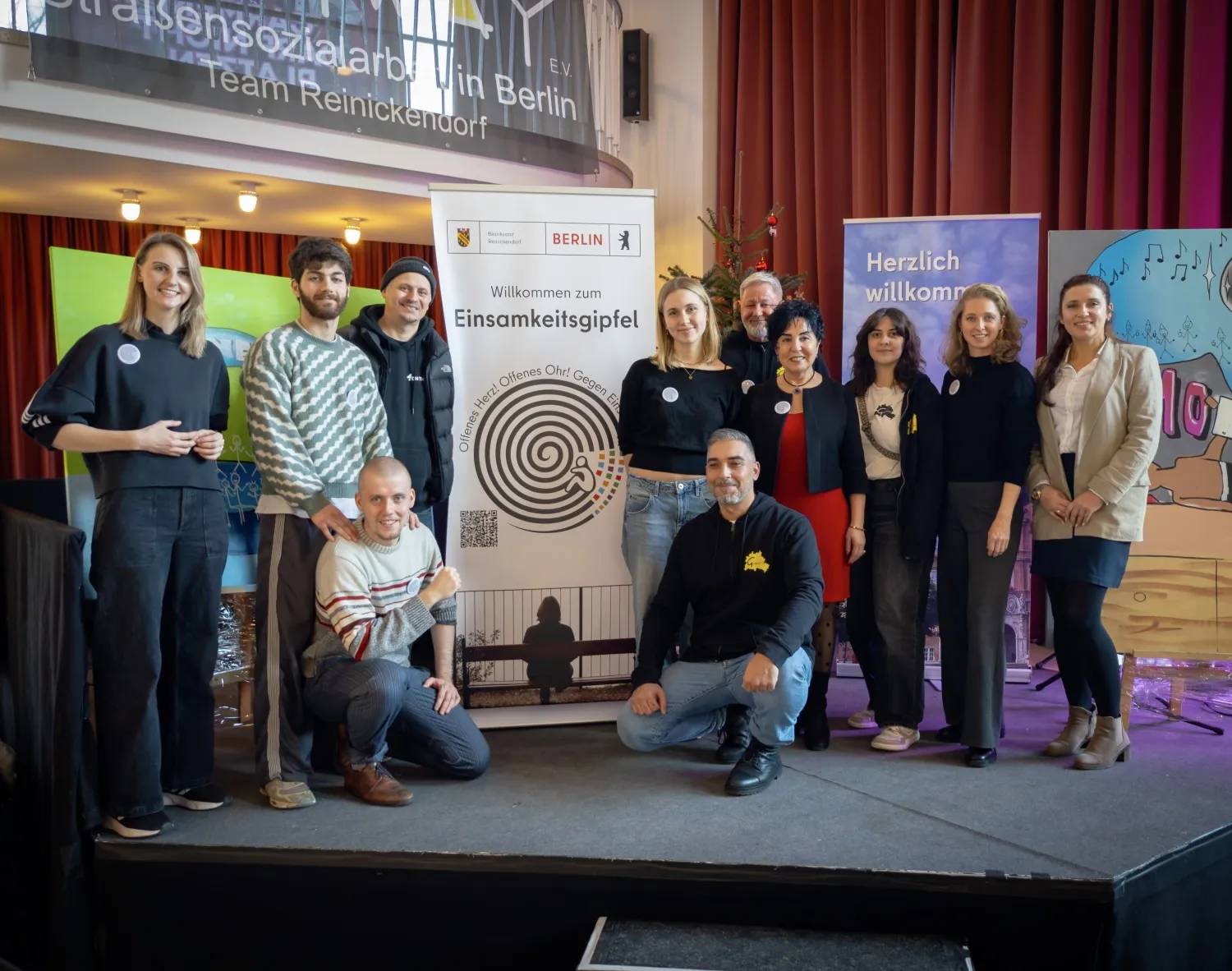 Klub-Team beim Einsamkeitsgipfel in Reinickendorf